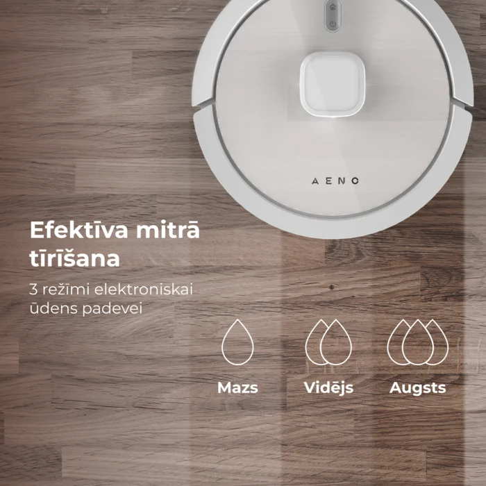 Roboti putekļu sūcēji Aeno RC8S White